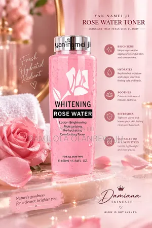 Yan Namei Ji Whitening Rose Water Toner - Brightening & Moisturizing