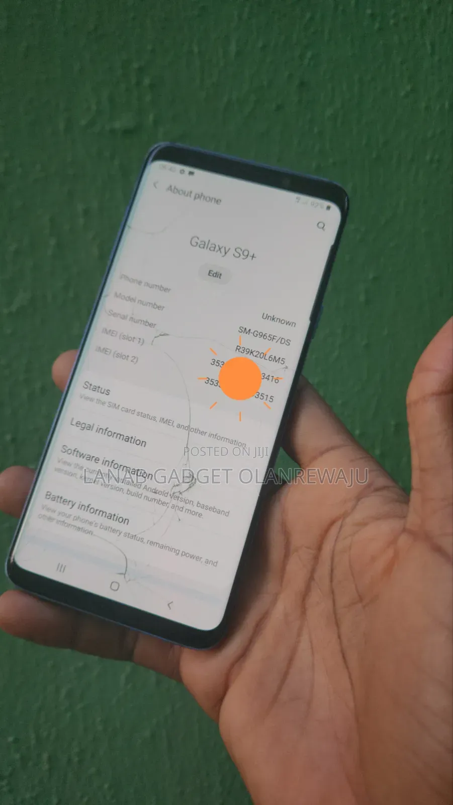 Samsung Galaxy S9 Plus 64 GB Blue