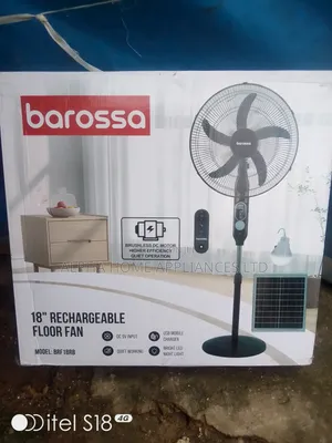 Barossa 18" Rechargeable Solar Panel Fan
