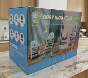 Adjustable Baby High Chair–Foldable 3-in-1 Infant Feed Chair 6-36Month