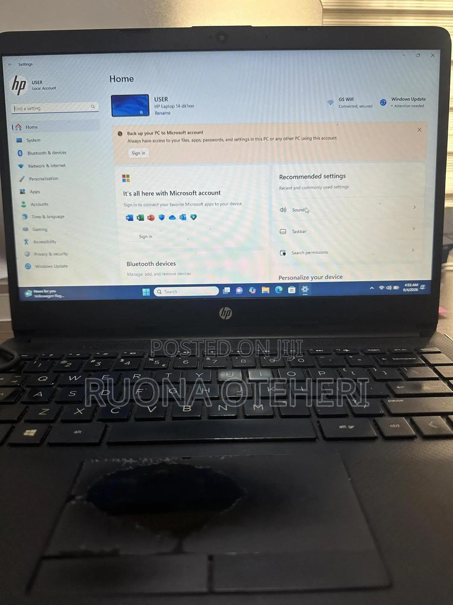 Laptop HP 14-dq1025cl 8GB AMD HDD 1T