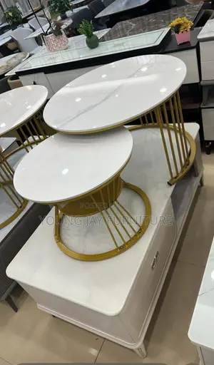 Stone Top Center Tables