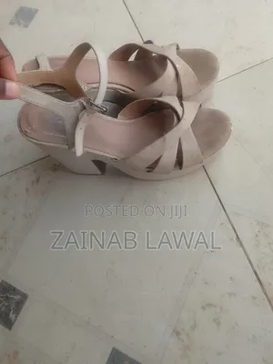 Women's Nude Strappy Sandals- Size 39
