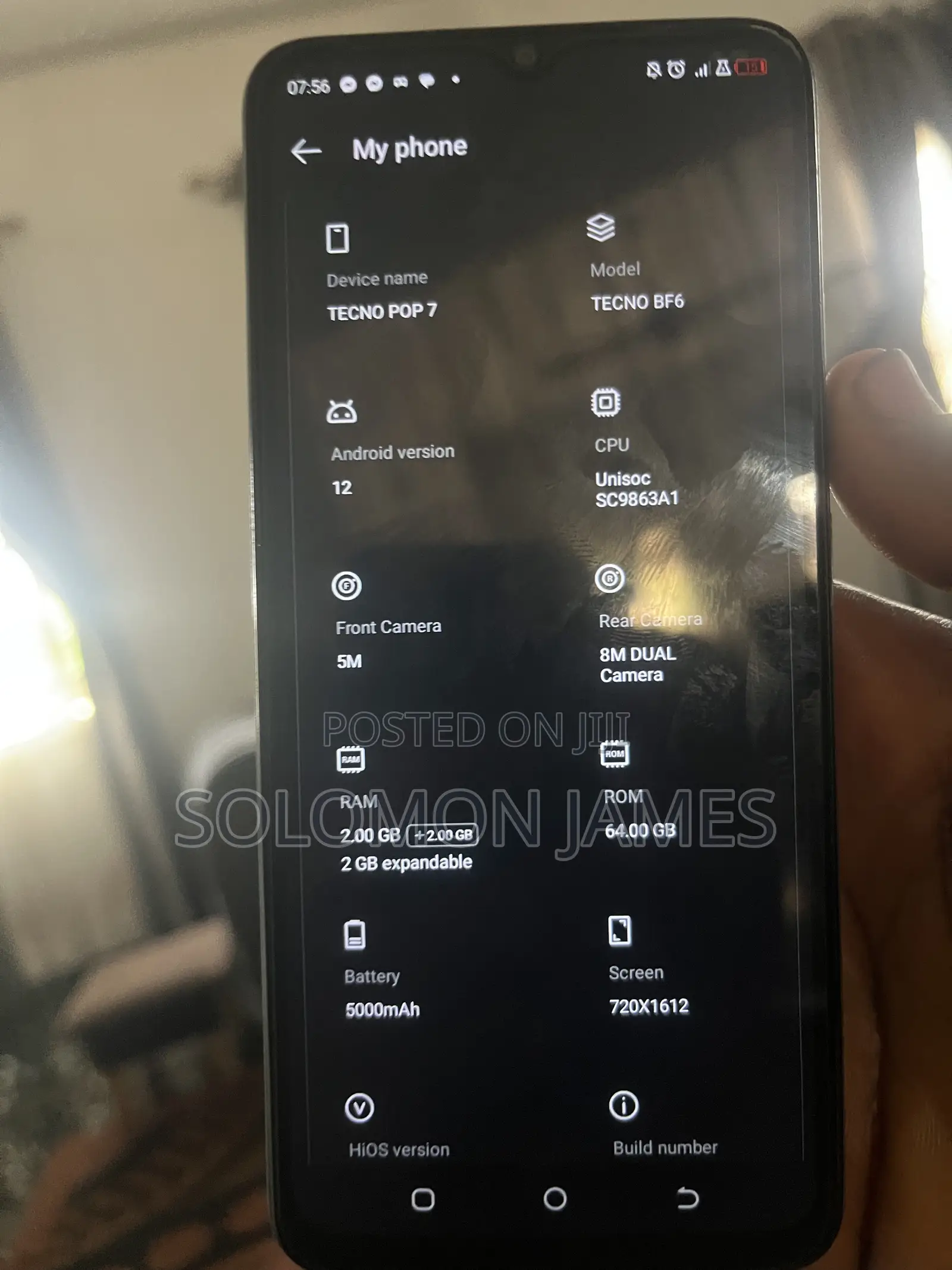 Tecno Pop 7 64 GB Blue