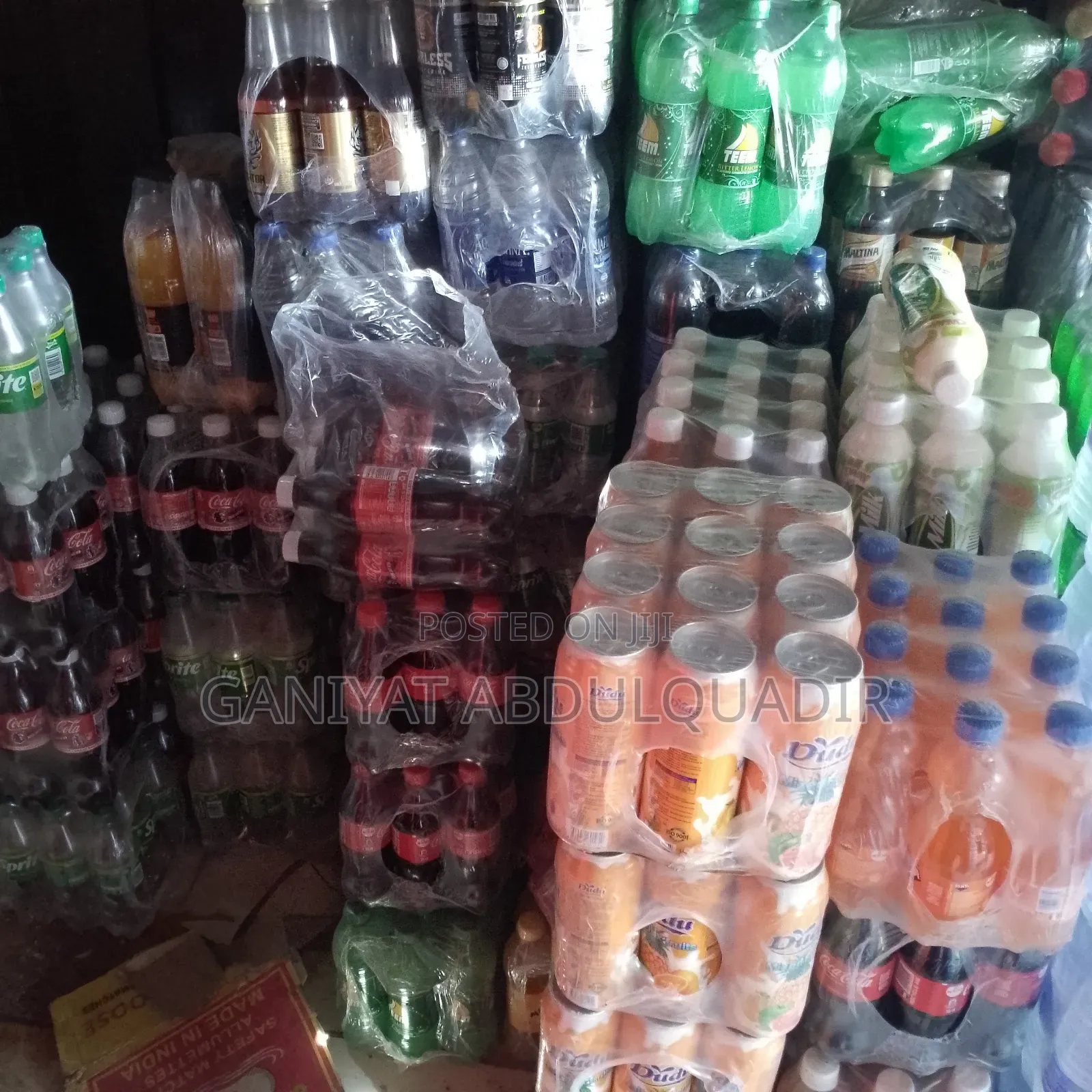 Selling. Bottle Water and Soft Drinks