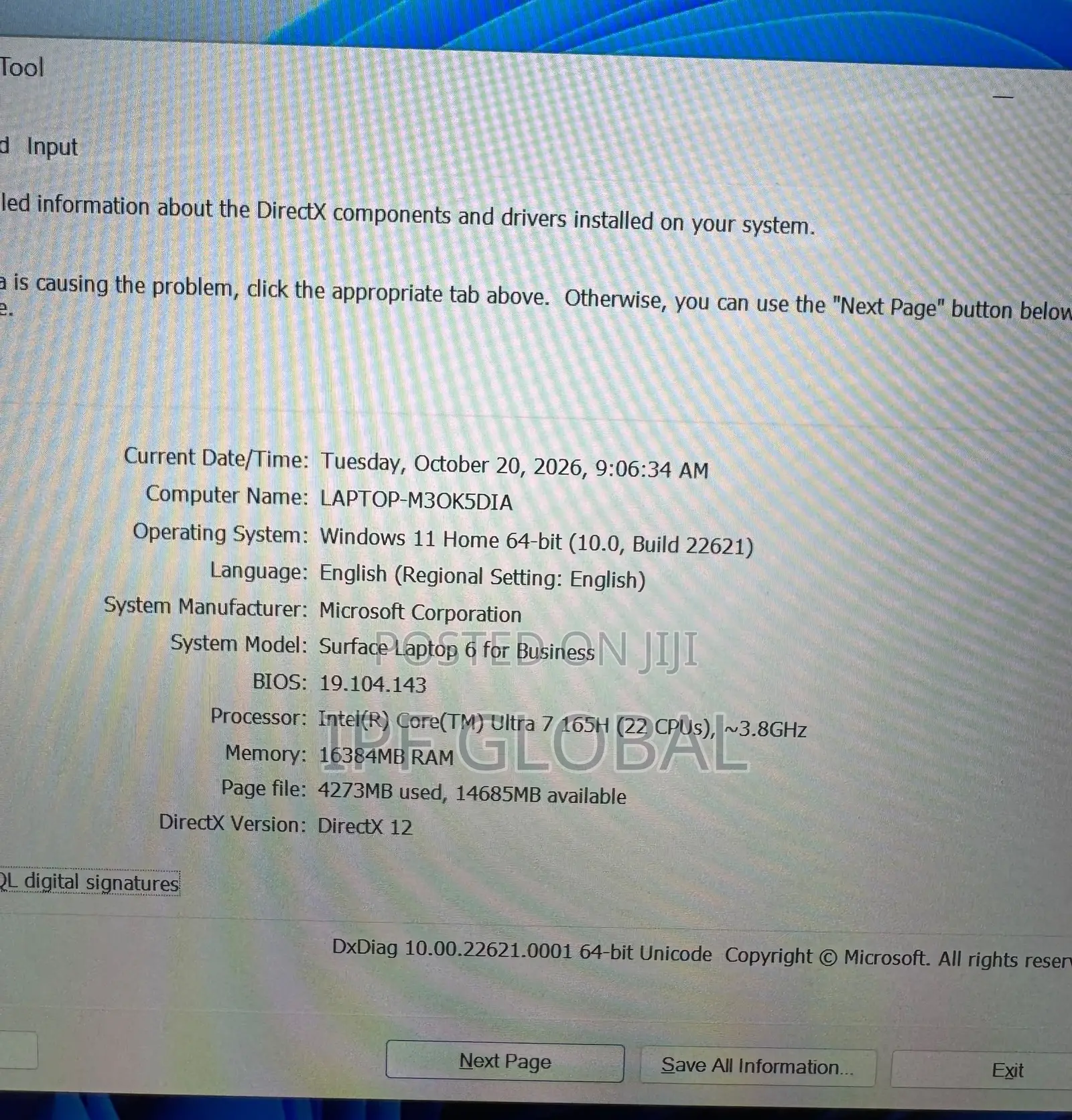 Laptop Microsoft Surface Laptop 6 16GB Intel Core Ultra 7 SSD 512GB