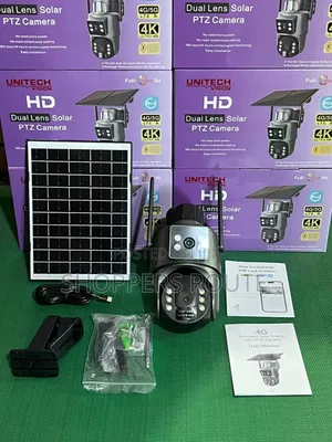 Unitech Vision Dual Lens Solar PTZ Camera — 4k Ultra HD