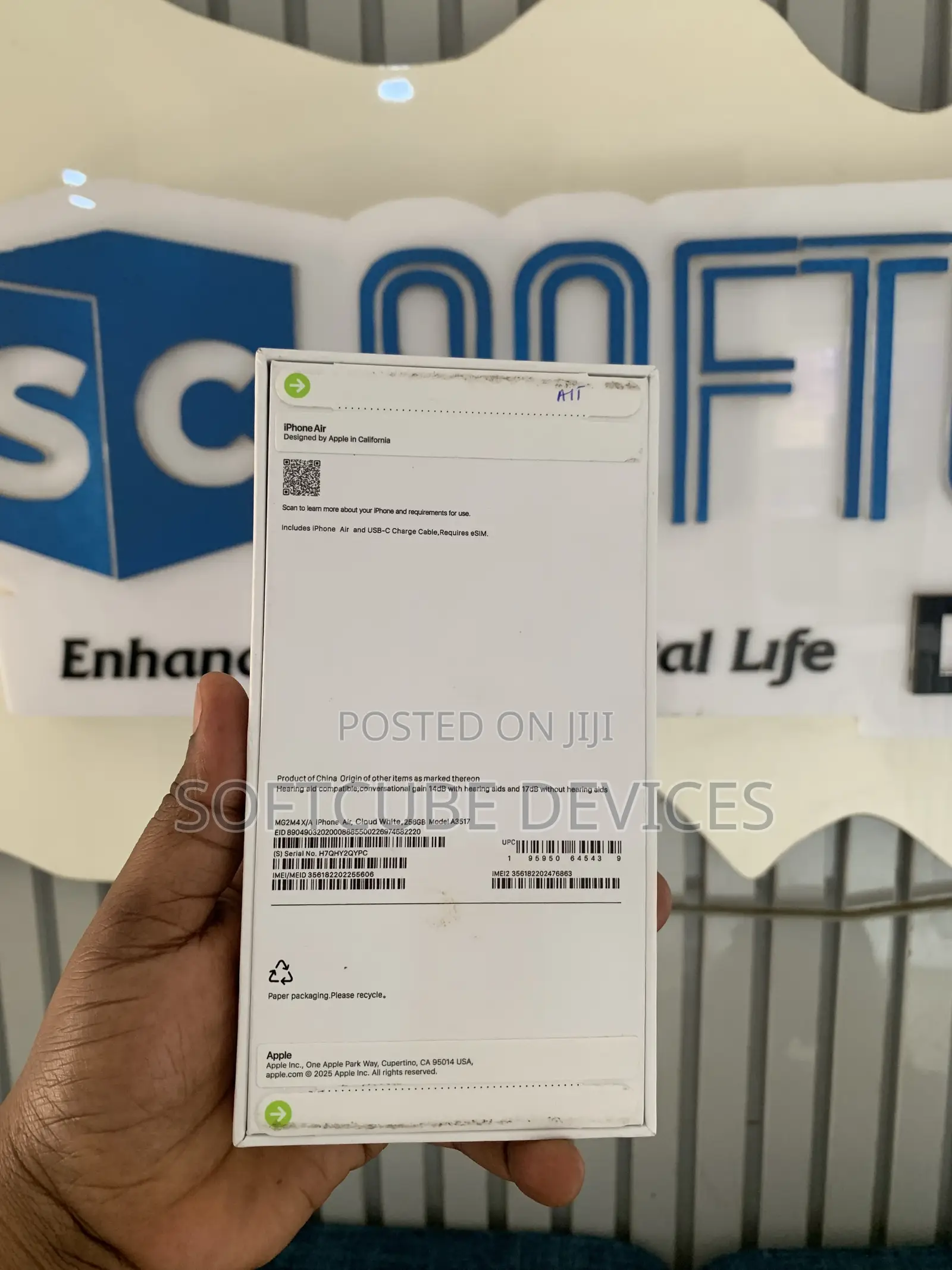 New Apple iPhone Air 256 GB White