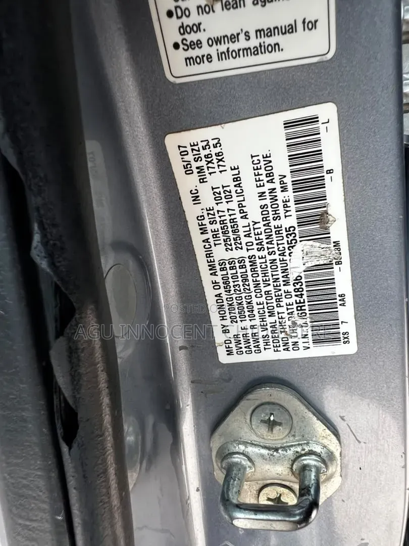 Honda CR-V 2008 Blue