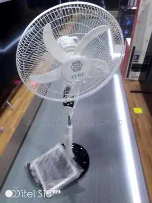 Zyre 18" Rechargeable Fan White Colour