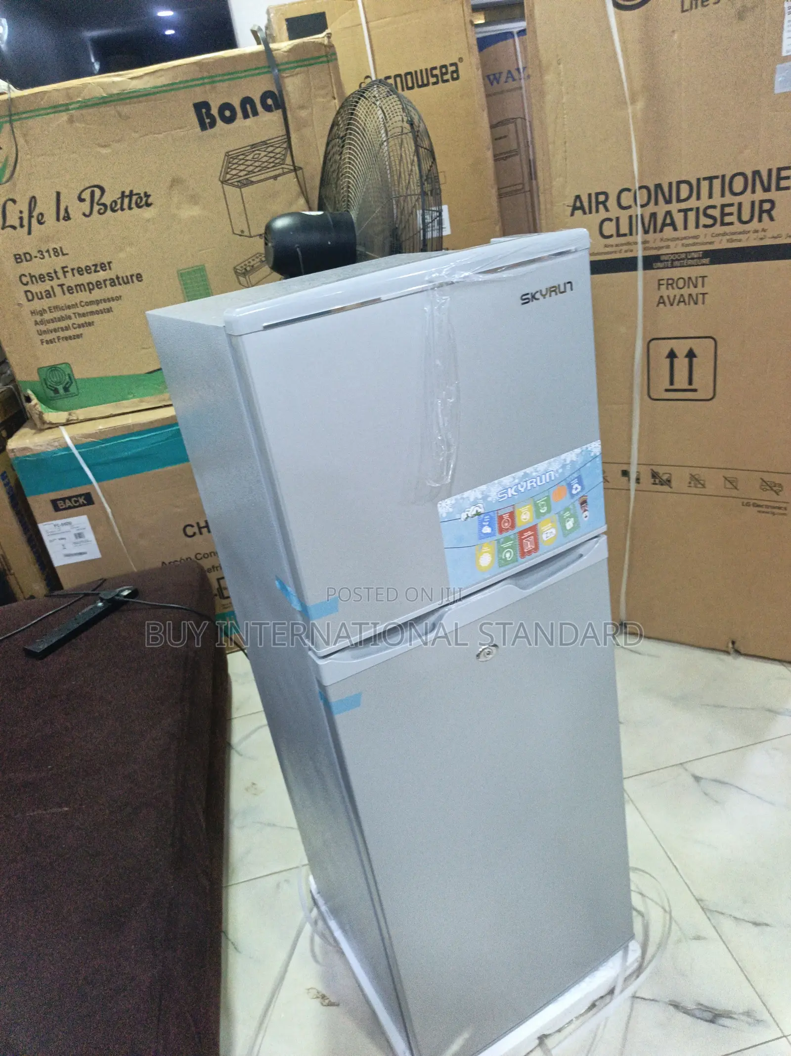 SKYRUN 55L Space-Efficient Bedside Refrigerator