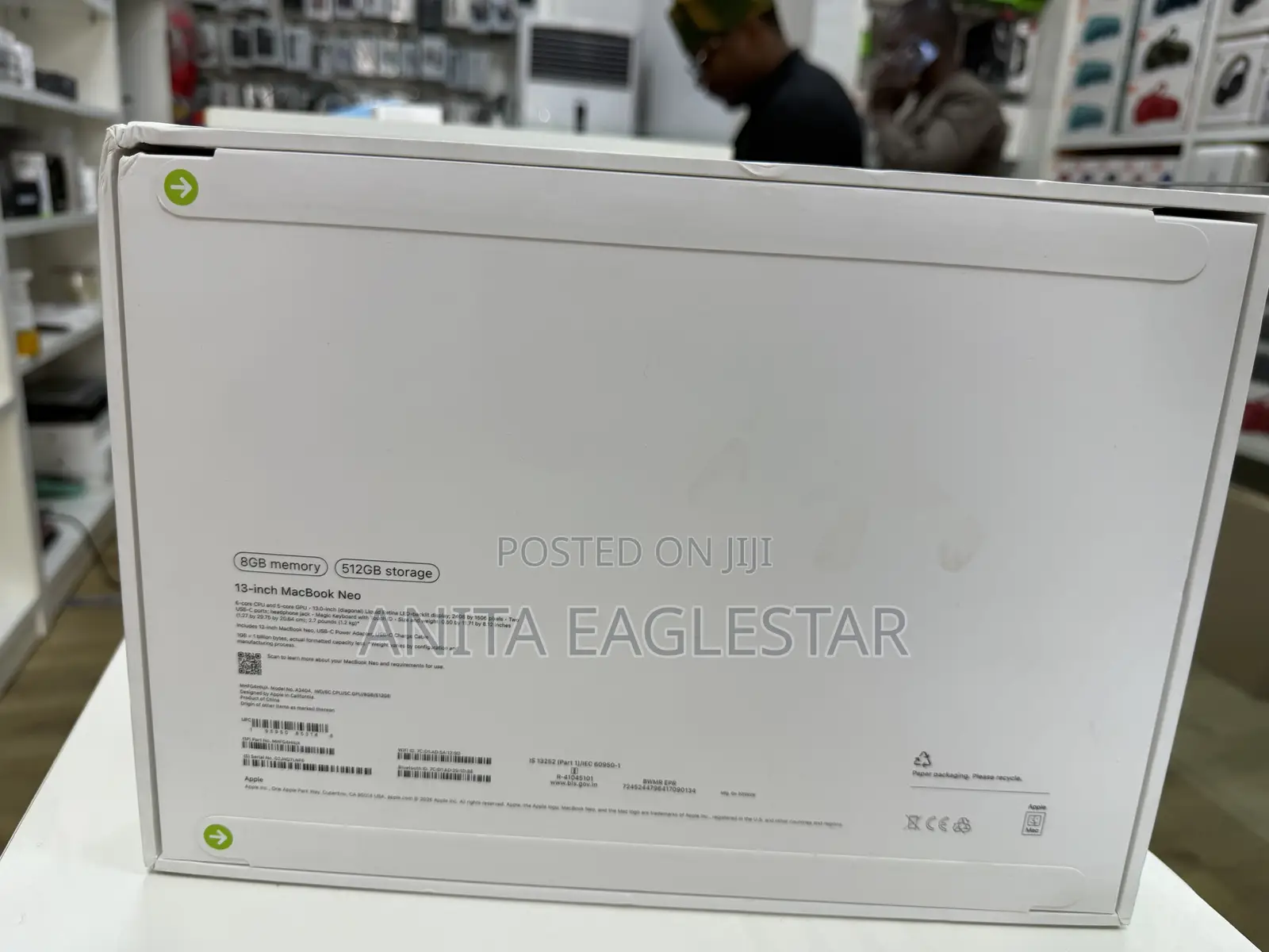 New Laptop Apple MacBook Neo 2026 8GB Intel Core 5 SSD 512GB