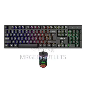 Elista Wired USB Keyboard & Mouse Combo | RGB Backlit | Suspension Key