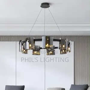 Crystal Chandelier Gold Black