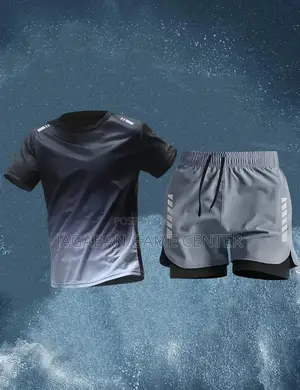 Double Pants, Sports, Swimming, Fitness Top, Running Skinny Set