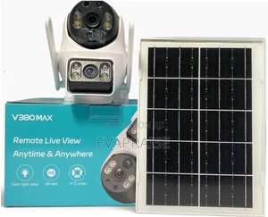 V380 Max Dual-Lens Solar PTZ Security Camera.