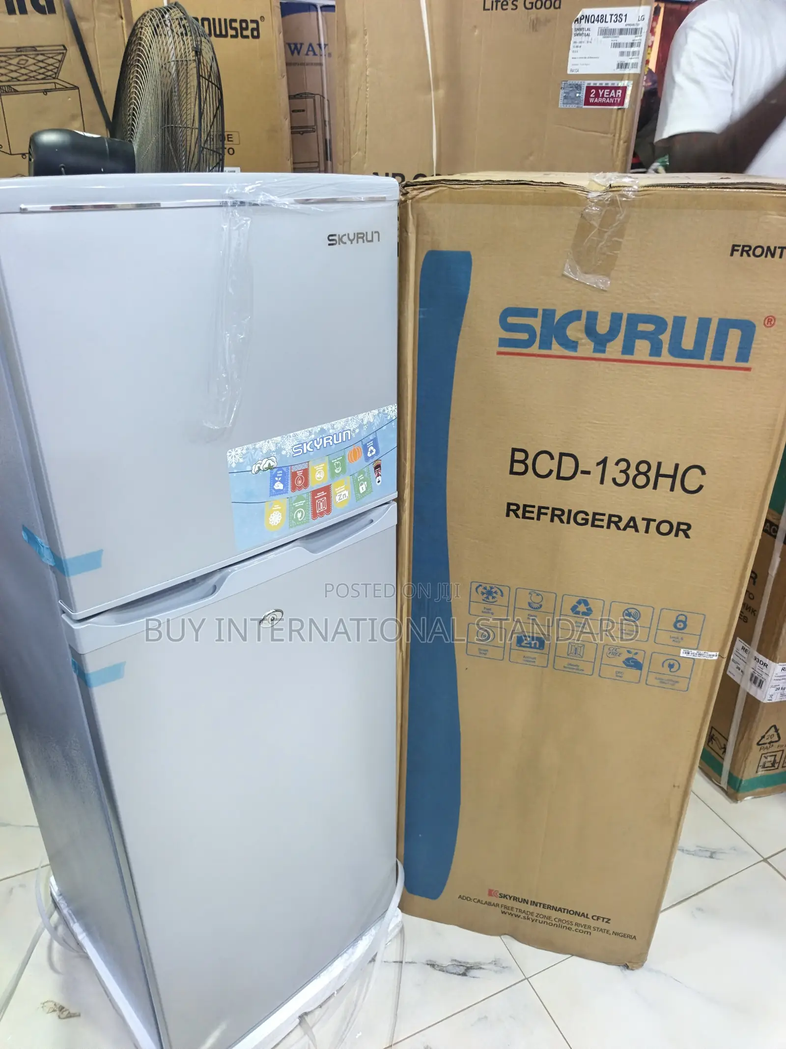 SKYRUN 55L Mini Refrigerator for Convenient Home Storage