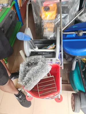 Double Janitorial Wringer Mop Bucket