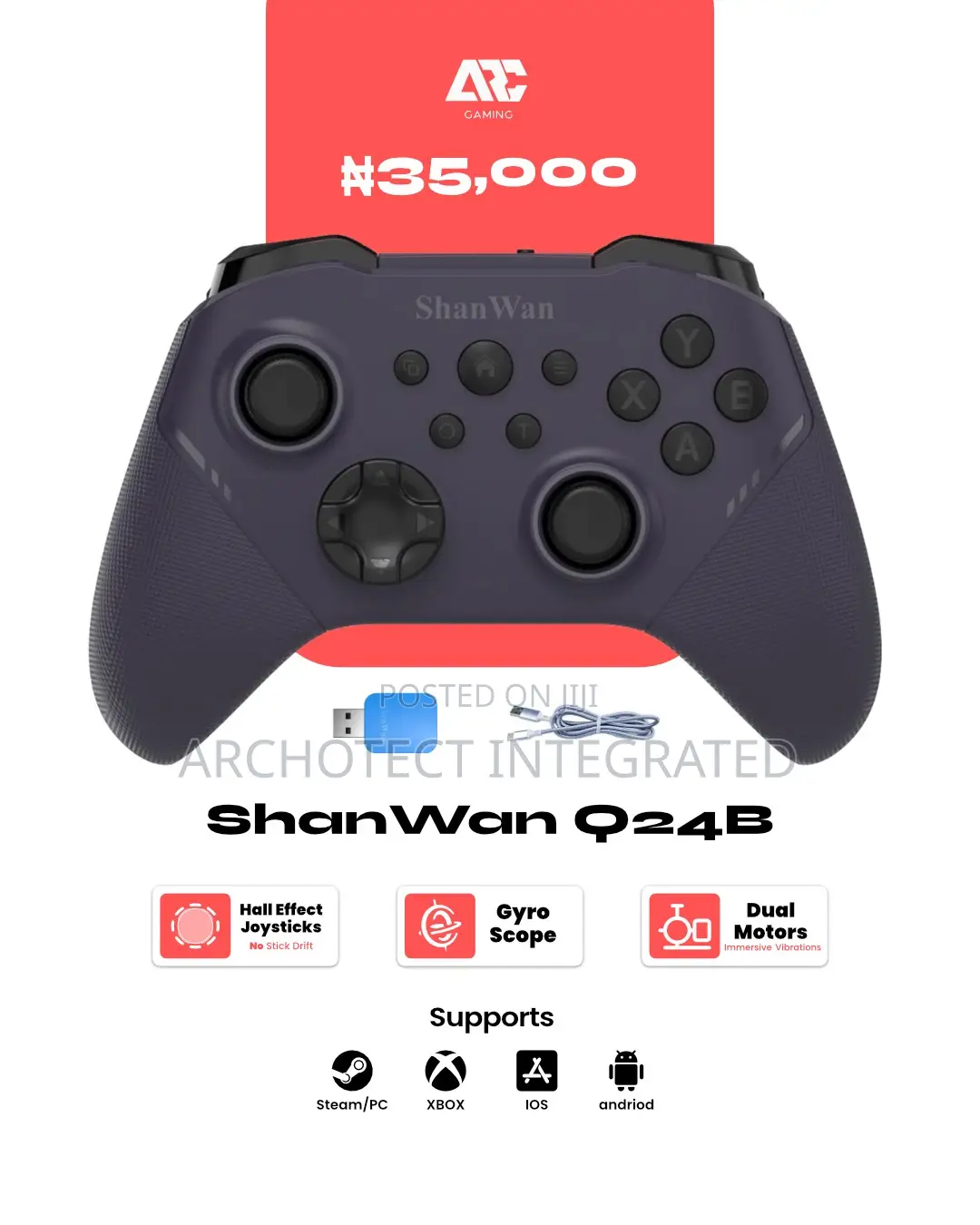 Shan-Wan Q24B Wireless Controller