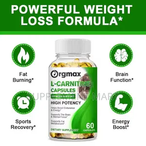 L-Carnitine Capsules X120 - Weight Management and Muscle Recovery