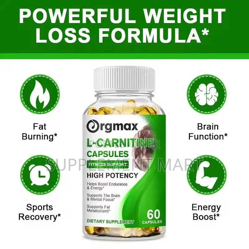 L-Carnitine Capsules X120 - Weight Management and Muscle Recovery