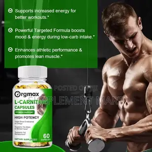 L-Carnitine Capsules X120 - Weight Management and Muscle Recovery