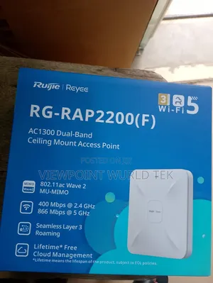 Ruijie Reyee RG-RAP2200(F) AC1300 Dual-Band Ceiling-Mount Wi-Fi 5