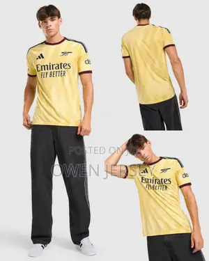 Arsenal Yellow Away Football Jersey – Details