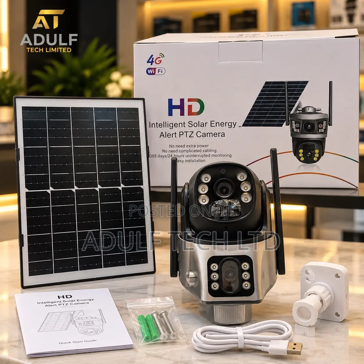 4G Intelligent Solar PTZ Security Camera