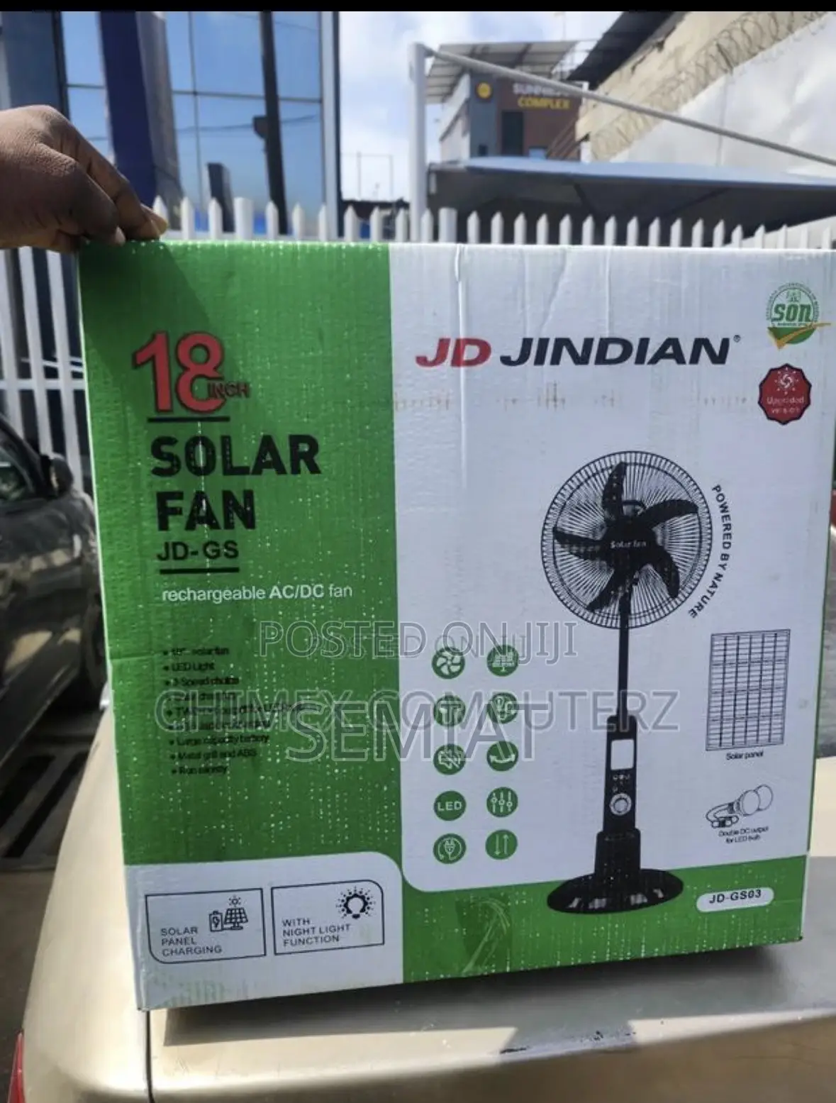 18inches JD Jidian Solar Fan
