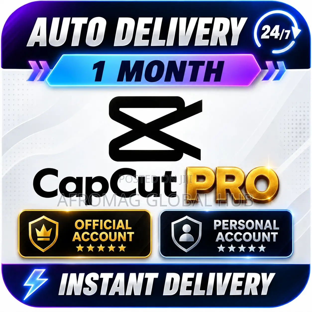 CapCut Pro 1 Month/1 Year - Private Account