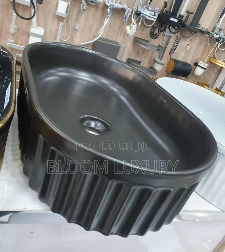 Matte Black Countertop Basin
