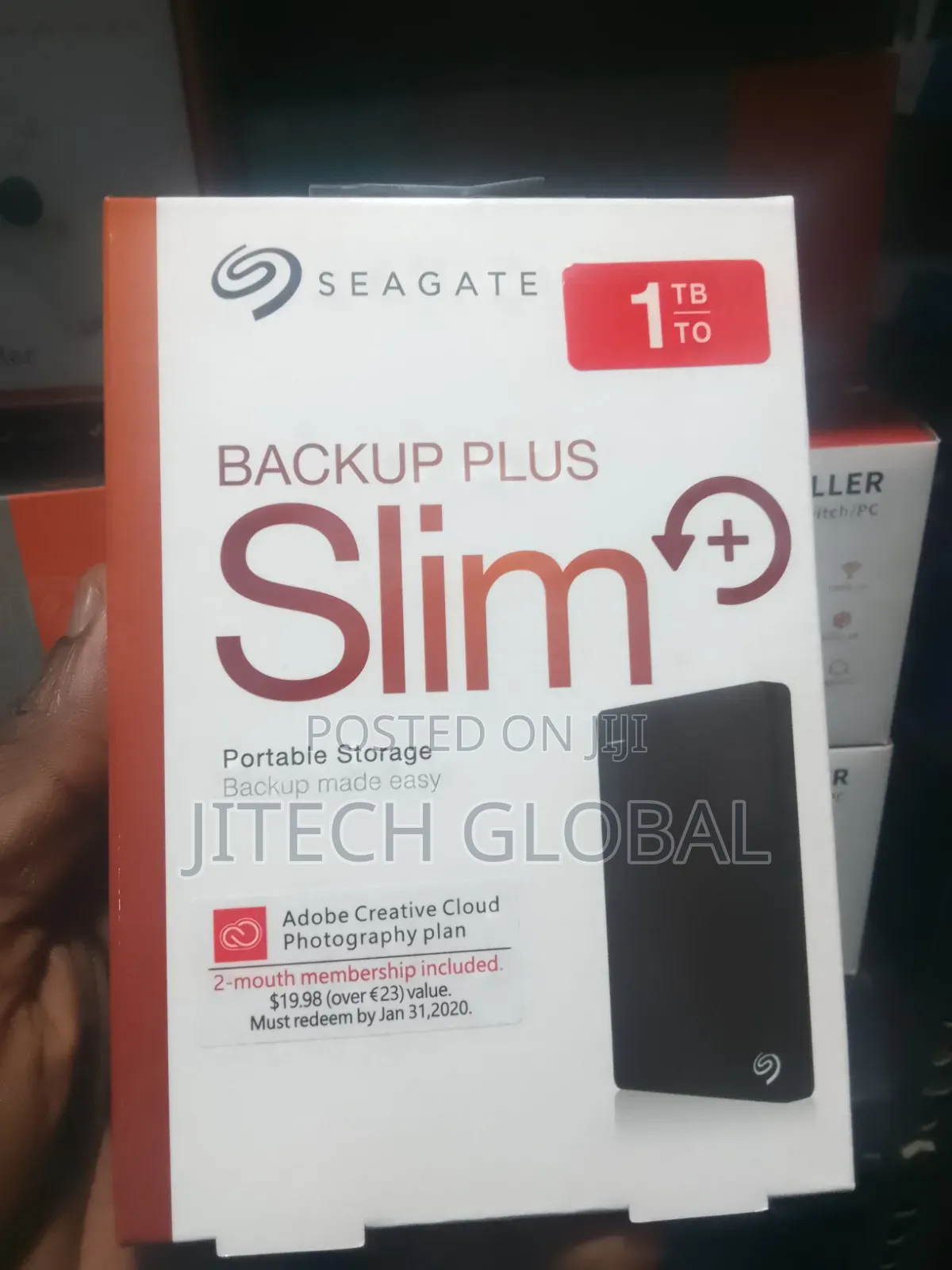 Seagate 1TB Backup Plus Slim Portable Hard Drive