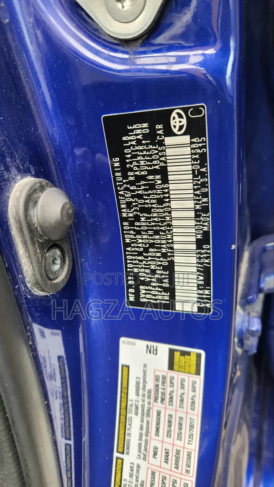 Toyota Corolla SE 2022 Blue