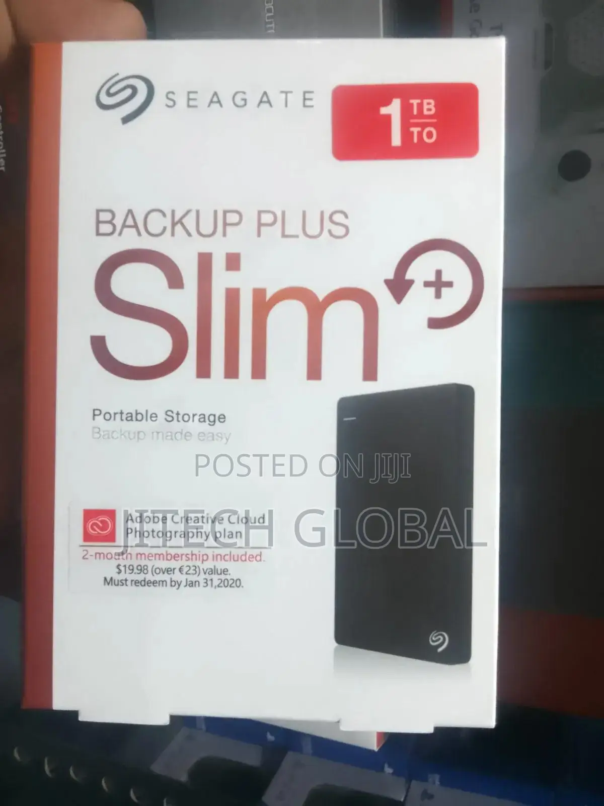 Seagate 1TB Backup Plus Slim Portable Hard Drive