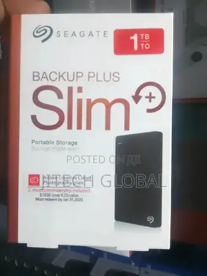 Seagate 1TB Backup Plus Slim Portable Hard Drive