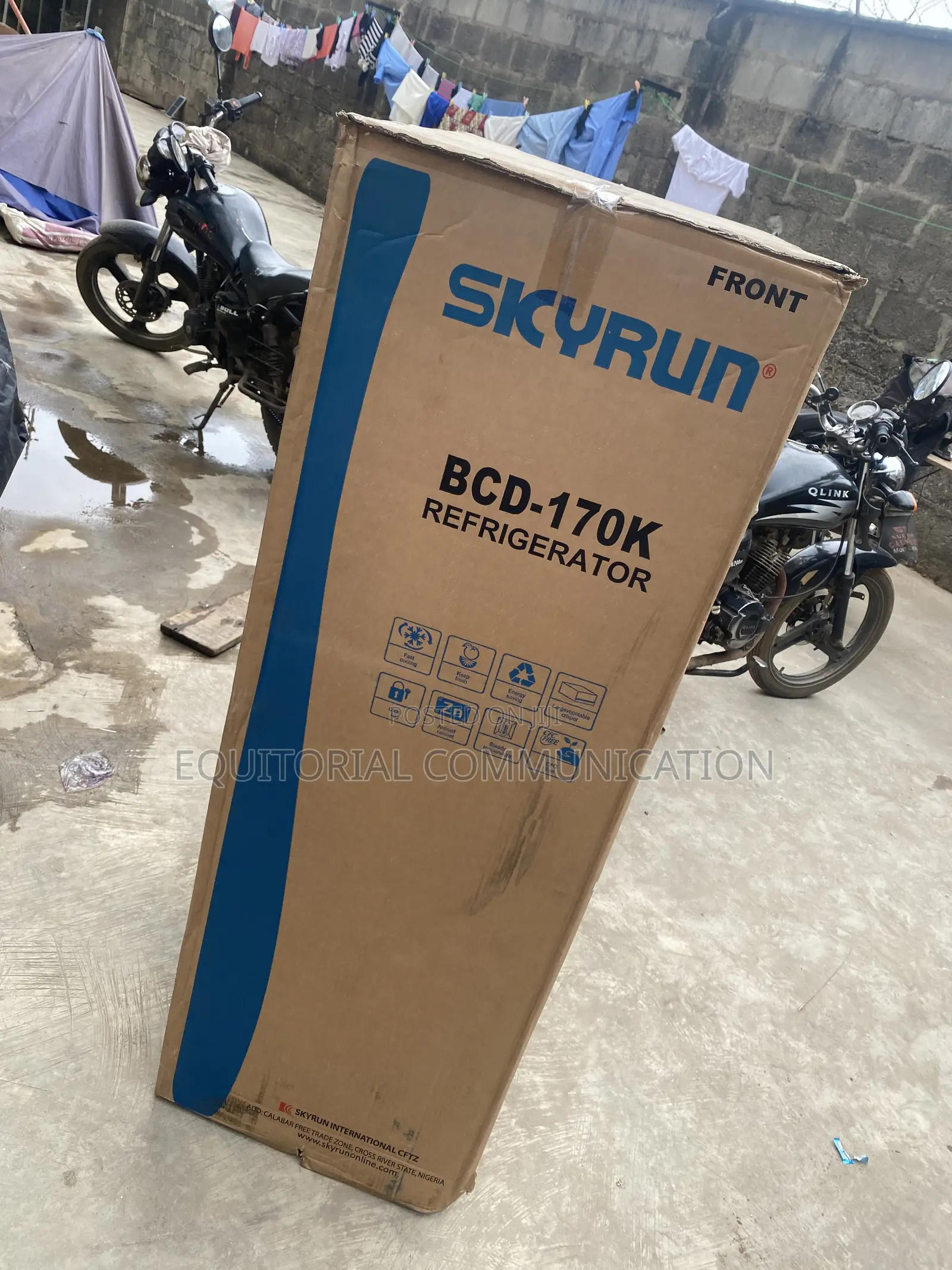 SKYRUN BCD-170K 170L Bottom Freezer Refrigerator - EQUITORIAL ...