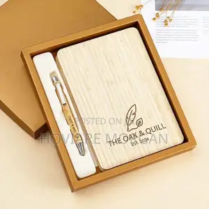 Boxed Bamboo Cooperate Gift Set (Notepad and Pen)