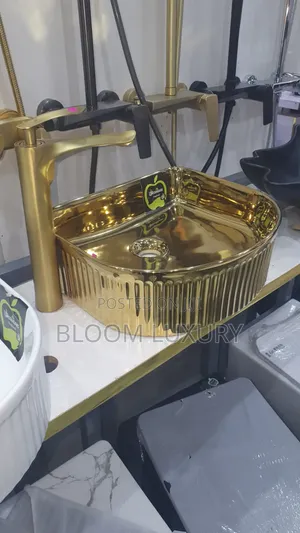Series of Gold Design Countertop Basin