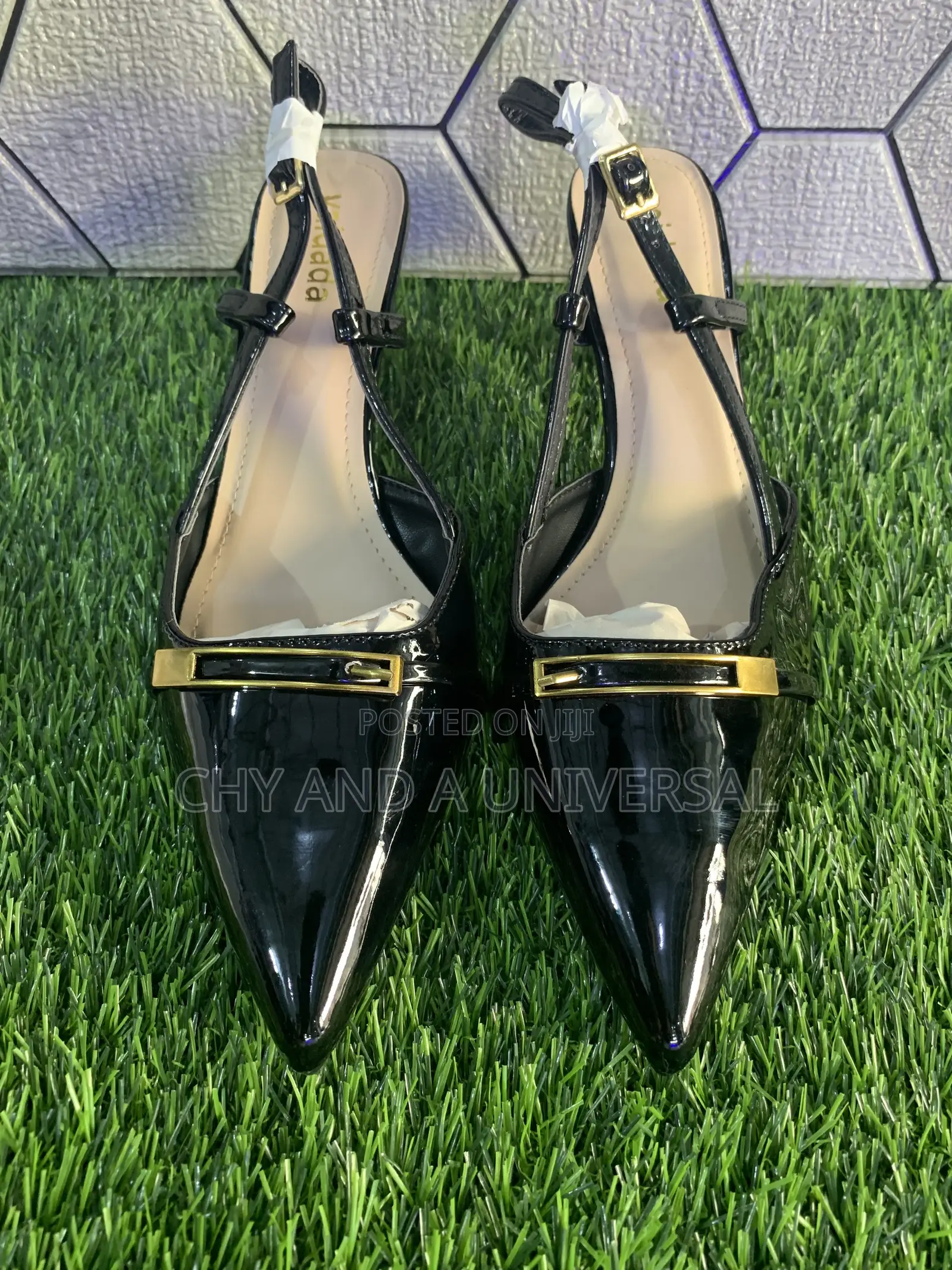 Vaidada Glossy Slingback Shoes