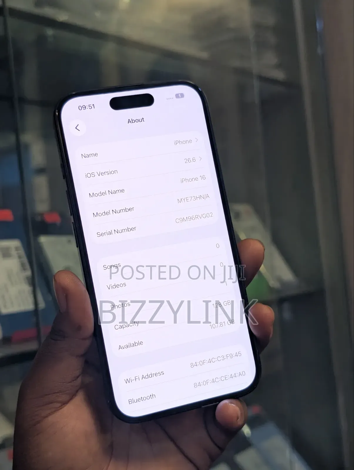 Apple iPhone 16 128 GB Black