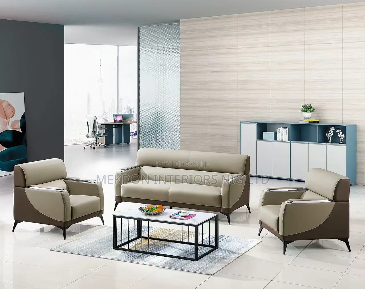 5 Seater Turkish Leather Sofa