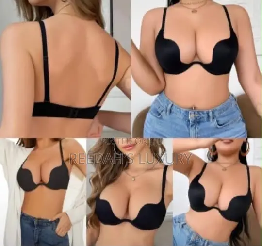U-Shaped Deep Plunge Push-Up Bra