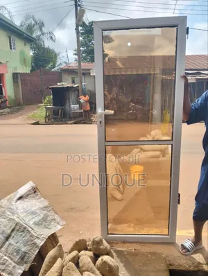 Single Glass Door With Frame for Sale