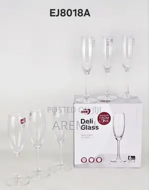 Quality 6pcs Deli 180ml Champagne Glass Cup