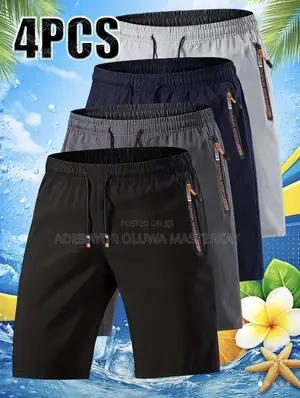Set of Four, Men's Casual SportyJoggingShorts, Fashionable and Simple