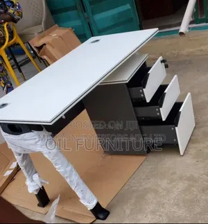 Portable White Office Table