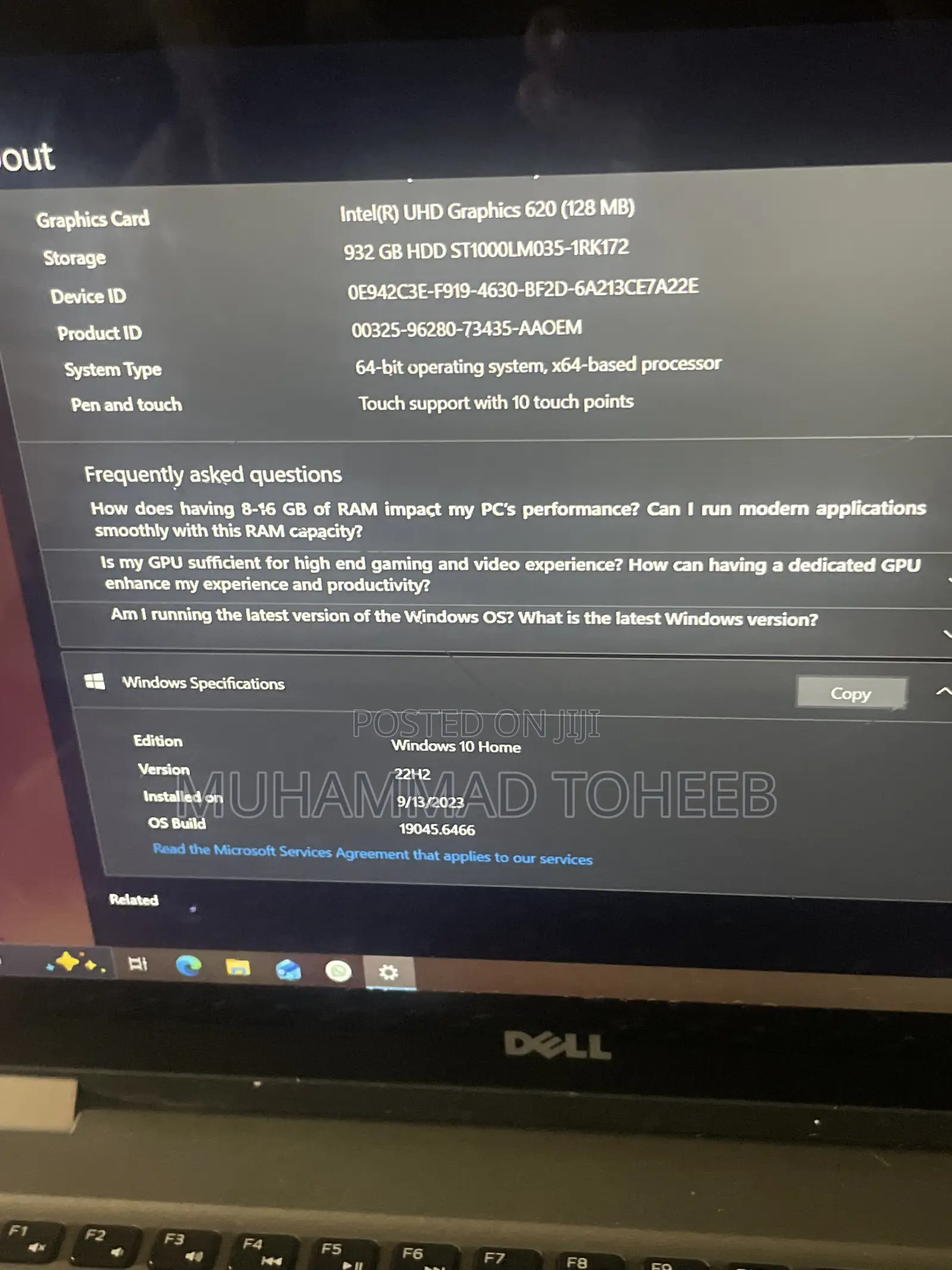 Laptop Dell Latitude 5420 8GB Intel Core i7 HDD 1T