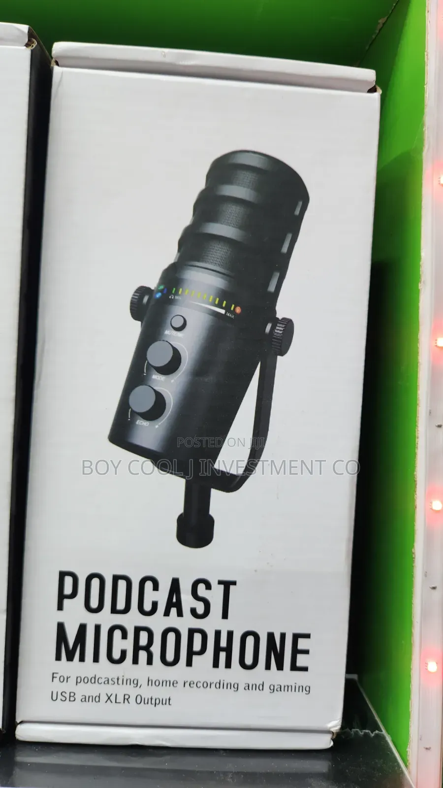 Professional Podcasts Condenser Microphone- USB & XLR Output