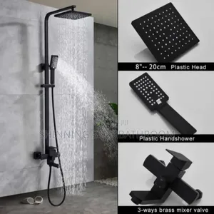 Exclusive Black Shower Set With Rainfall